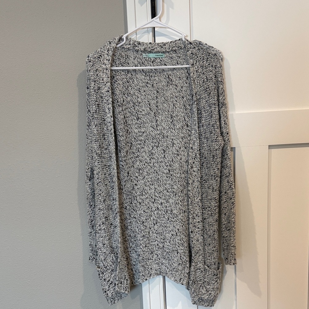 Maurices Heathered Gray Women's Cardigan